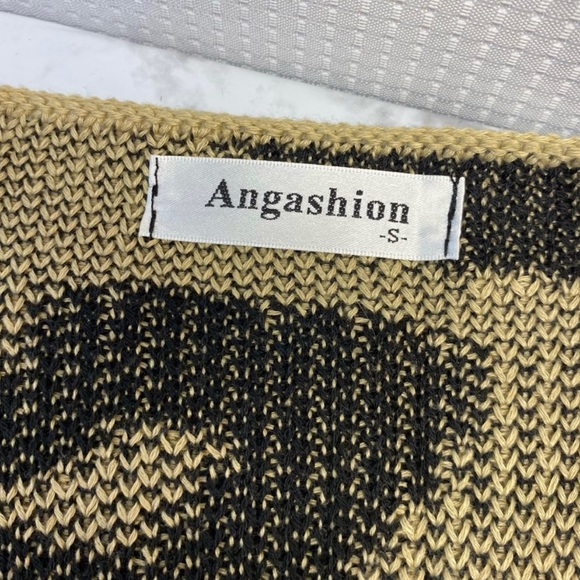 Angashion Boutique leopard cheetah animal print long open cardigan sweater -S - Picture 10 of 11